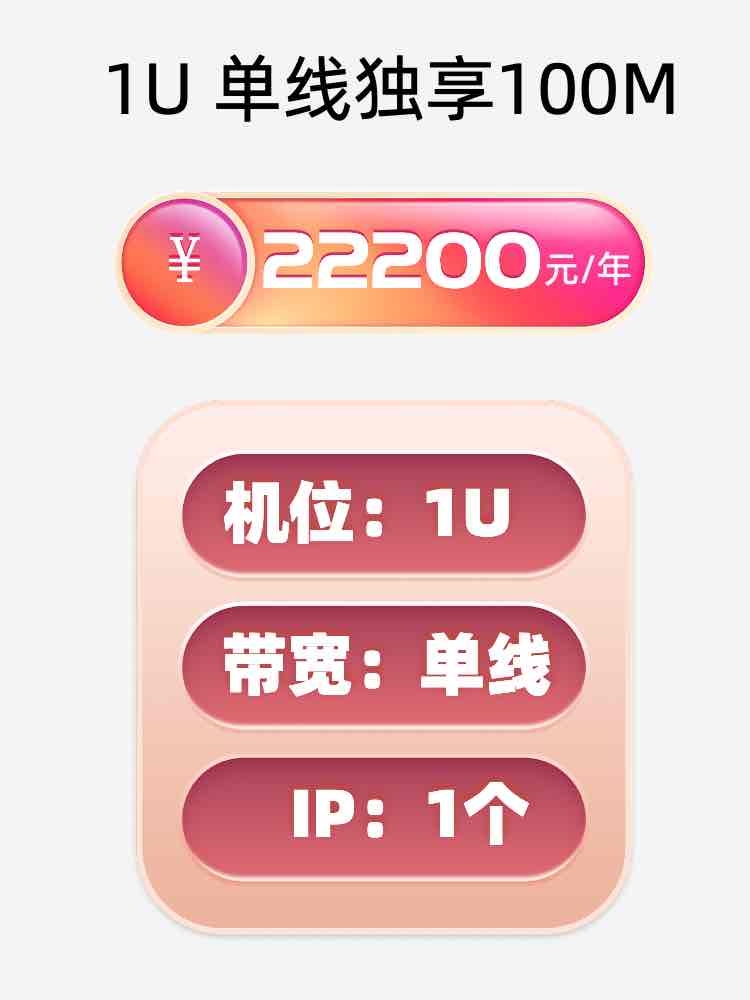 郴州单线100M服务器托管价格